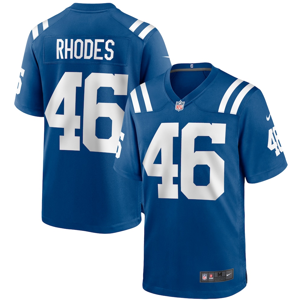 Indianapolis Colts Merch - Men's Luke Rhodes Royal Game Jersey For Adults 1 - Unicasport Indianapolis Colts Merch - Men's Luke Rhodes Royal Game Jersey For Adults