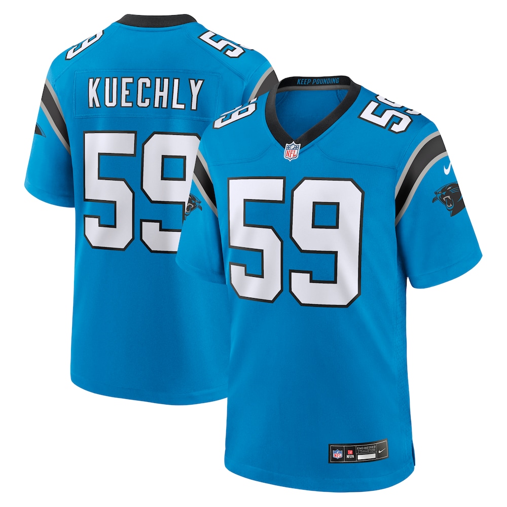 Carolina Panthers Merch - Men's Luke Kuechly Retired Player Alternate Game Jersey, Blue 1 - Unicasport Carolina Panthers Merch - Men's Luke Kuechly Retired Player Alternate Game Jersey, Blue