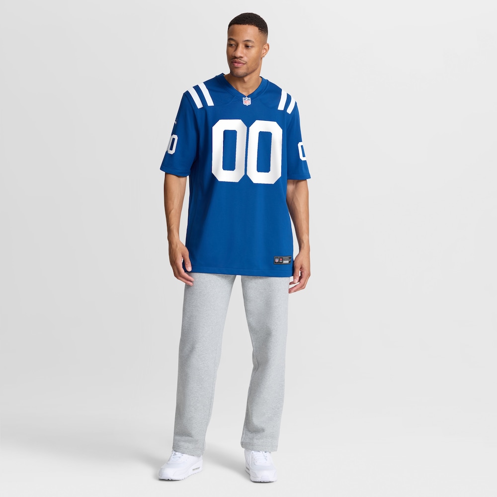 Indianapolis Colts Merch - Men's CJ Allen Royal Game Jersey 1 - Unicasport Indianapolis Colts Merch - Men's CJ Allen Royal Game Jersey