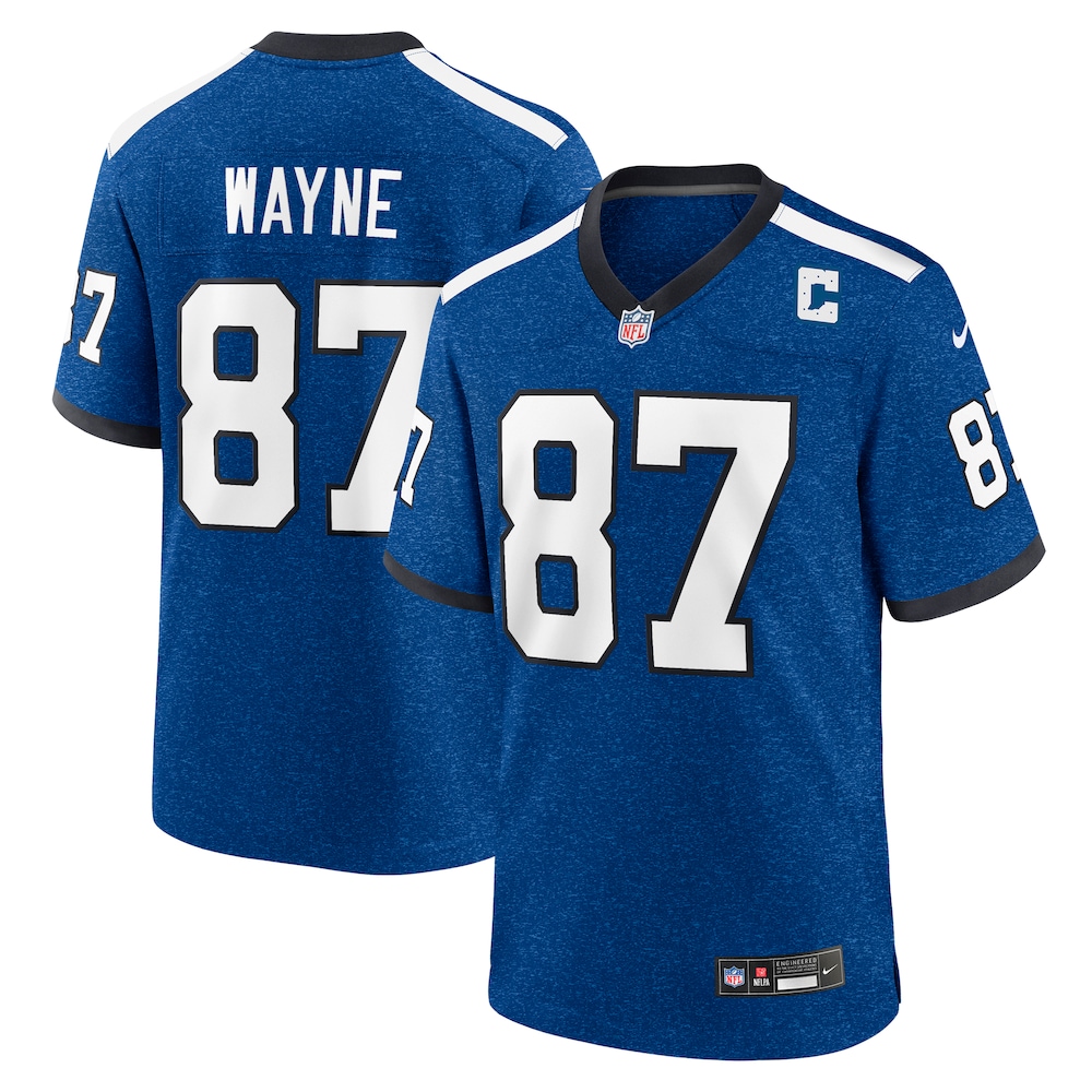 Indianapolis Colts Merch - Men's Reggie Wayne Retired Player Alternate Game Jersey, Blue 1 - Unicasport Indianapolis Colts Merch - Men's Reggie Wayne Retired Player Alternate Game Jersey, Blue