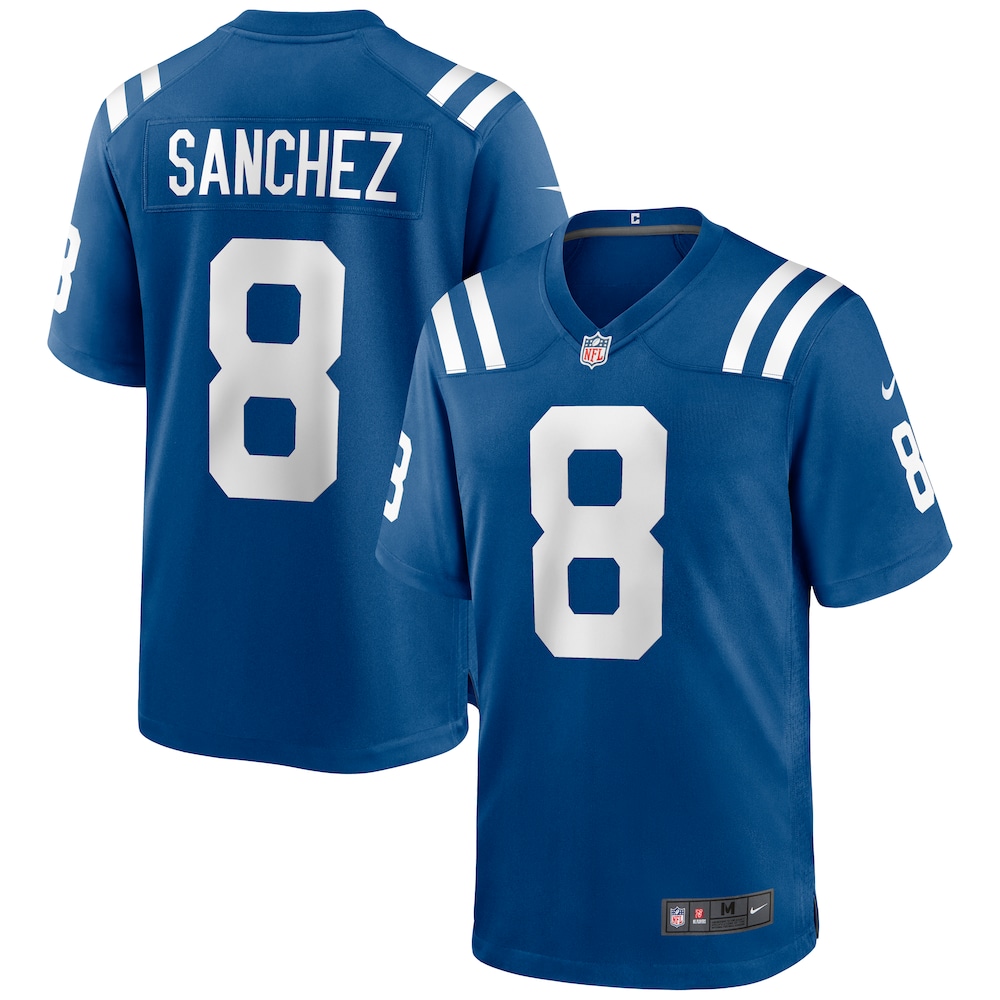 Indianapolis Colts Merch - Men's Rigoberto Sanchez Royal Game Jersey 1 - Unicasport Indianapolis Colts Merch - Men's Rigoberto Sanchez Royal Game Jersey