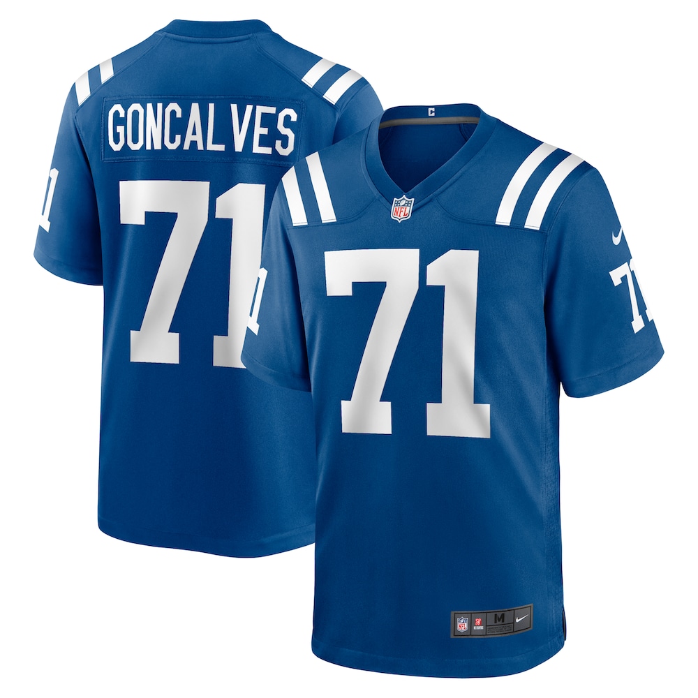 Indianapolis Colts Merch - Men's Matt Goncalves Royal Game Jersey 1 - Unicasport Indianapolis Colts Merch - Men's Matt Goncalves Royal Game Jersey