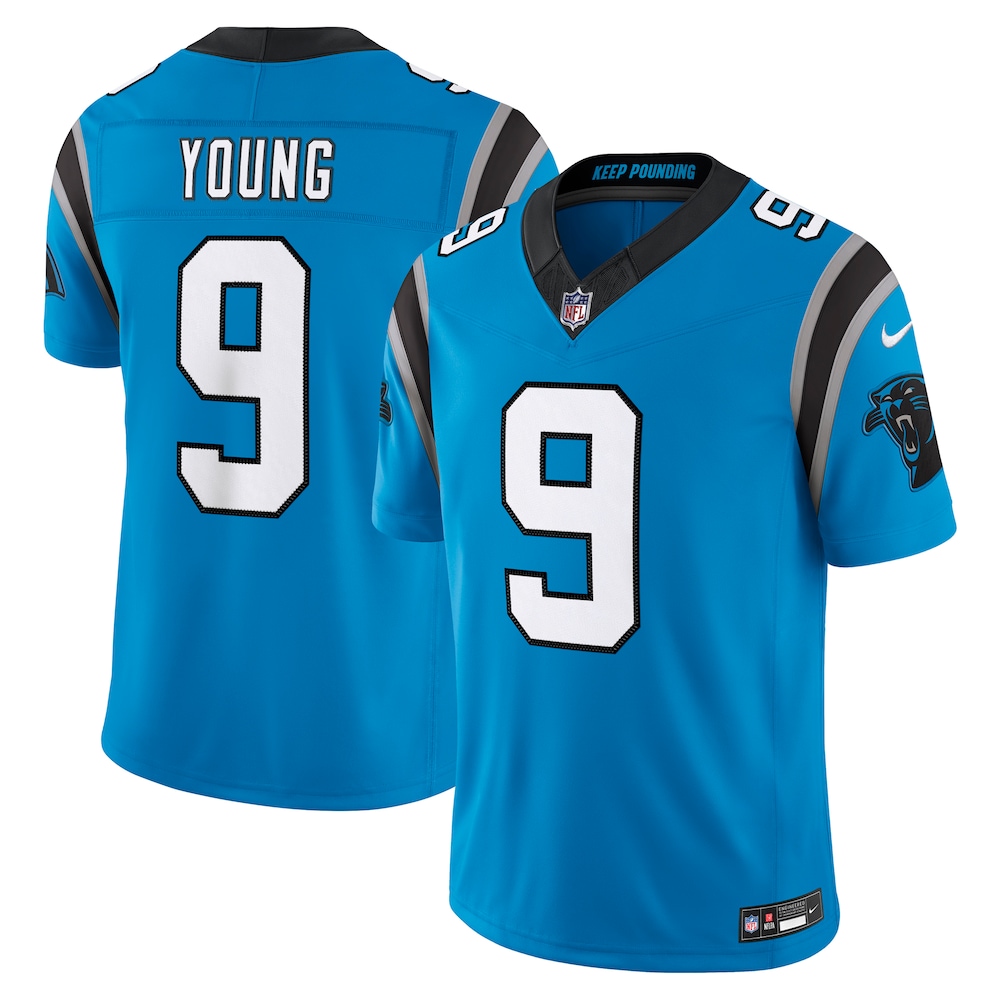 Carolina Panthers Merch - Men's Bryce Young Alternate Vapor F.U.S.E. Stitched Limited Jersey, Blue 1 - Unicasport Carolina Panthers Merch - Men's Bryce Young Alternate Vapor F.U.S.E. Stitched Limited Jersey, Blue