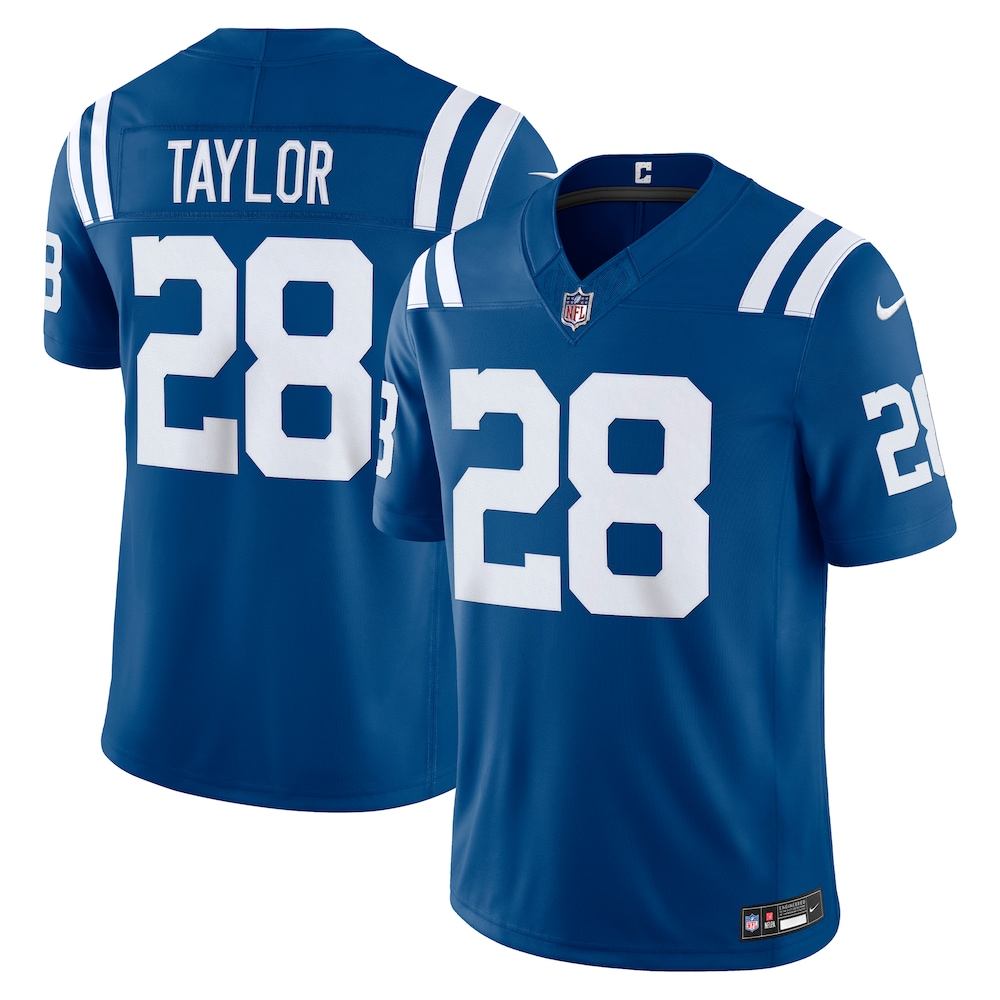 Indianapolis Colts Merch - Men's Jonathan Taylor Royal Team Vapor F.U.S.E. Stitched Limited Jersey  - Best Presents For Football Fans