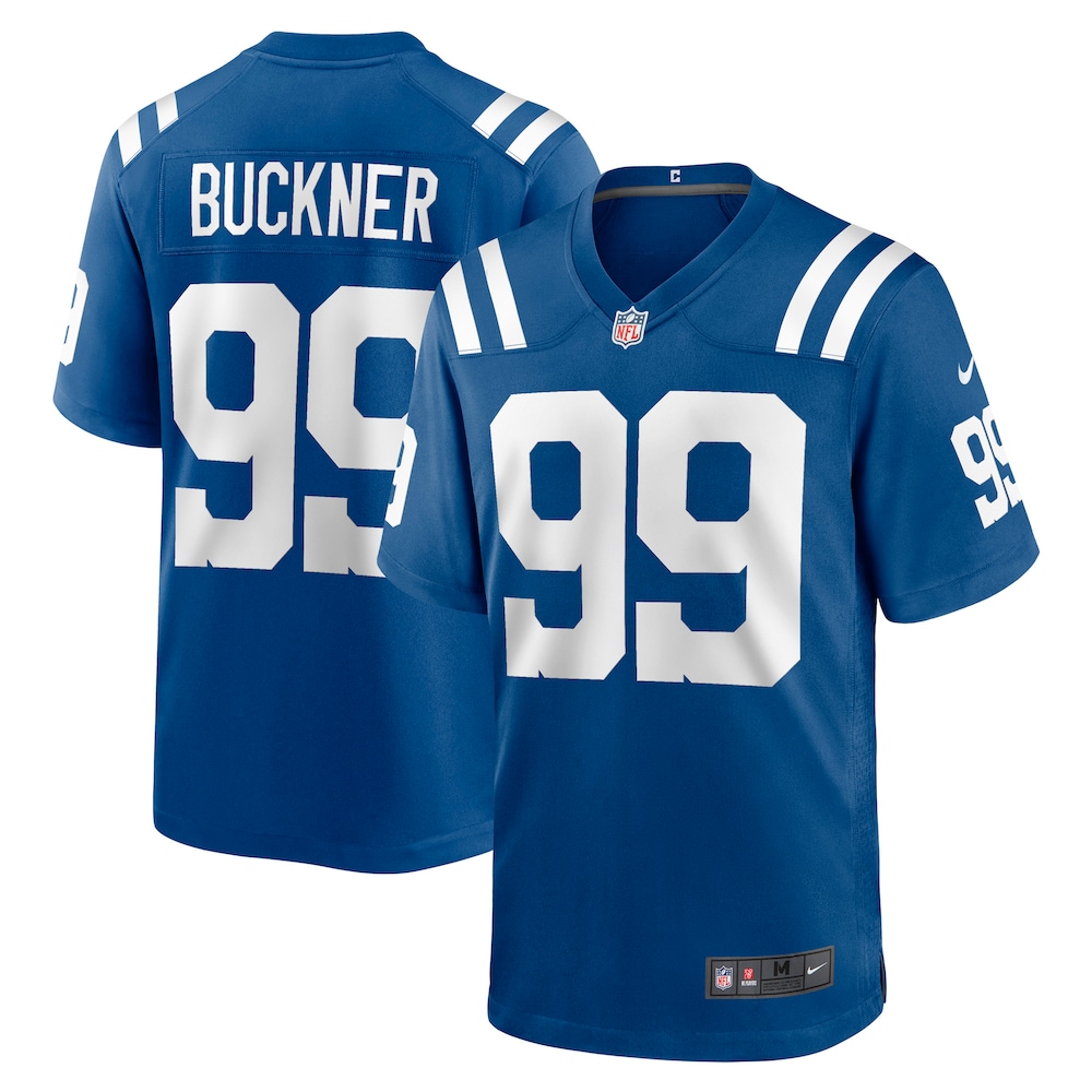 Indianapolis Colts Merch - Men's DeForest Buckner Royal Game Jersey 1 - Unicasport Indianapolis Colts Merch - Men's DeForest Buckner Royal Game Jersey