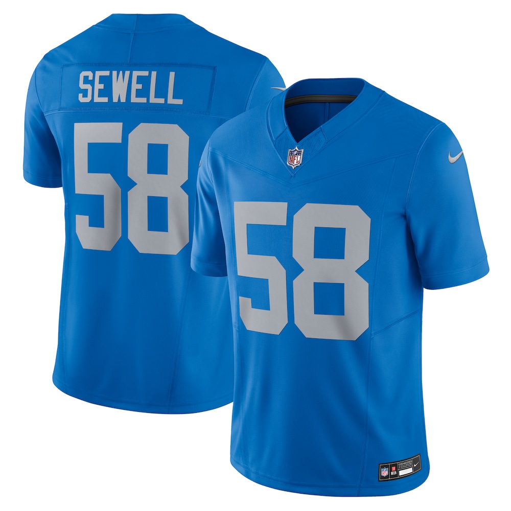 Detroit Lions Merch - Men's Penei Sewell Vapor F.U.S.E. Alternate Limited Jersey, Blue For Adults 1 - Unicasport Detroit Lions Merch - Men's Penei Sewell Vapor F.U.S.E. Alternate Limited Jersey, Blue For Adults