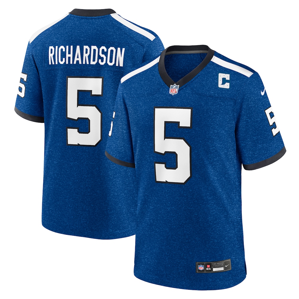 Indianapolis Colts Merch - Men's Anthony Richardson Royal Indiana Nights Alternate Game Jersey 1 - Unicasport Indianapolis Colts Merch - Men's Anthony Richardson Royal Indiana Nights Alternate Game Jersey
