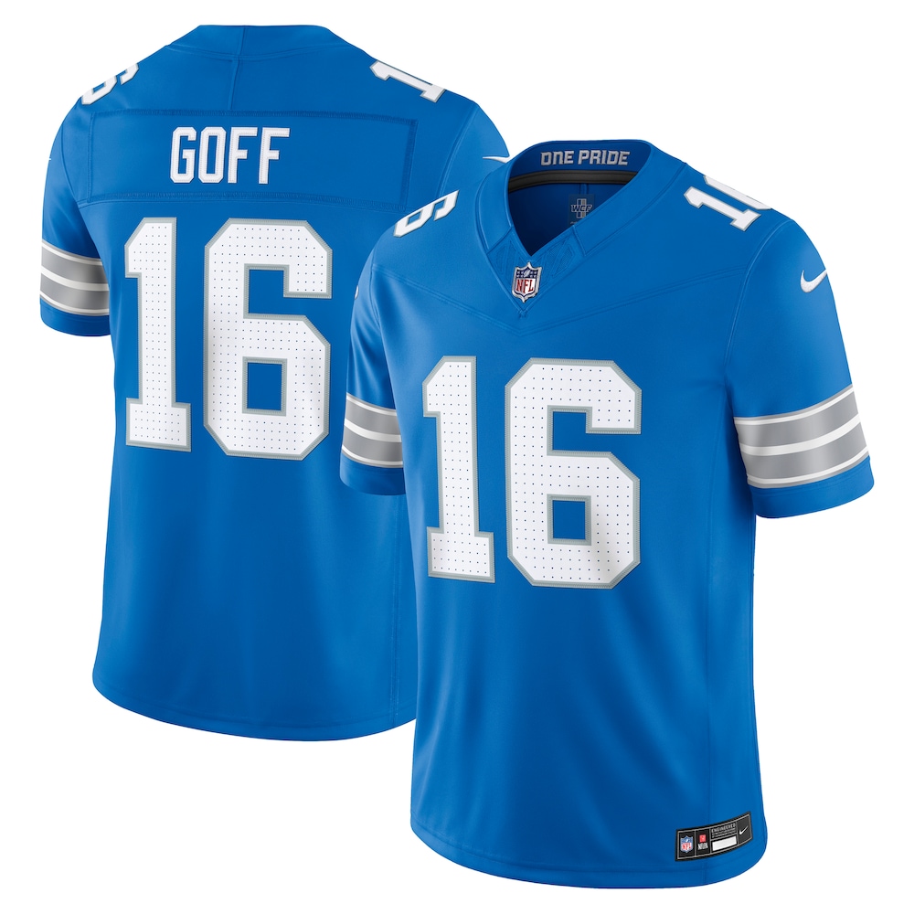 Detroit Lions Merch - Men's Jared Goff Team Vapor F.U.S.E. Stitched Limited Jersey, Blue 1 - Unicasport Detroit Lions Merch - Men's Jared Goff Team Vapor F.U.S.E. Stitched Limited Jersey, Blue