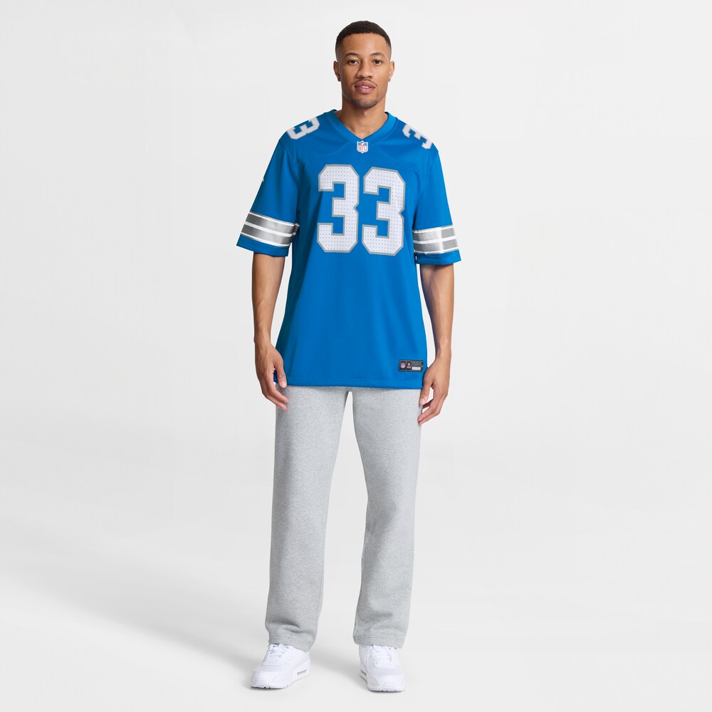 Detroit Lions Merch - Men's Sione Vaki Team Game Jersey, Blue - Football Christmas Gifts 1 - Unicasport Detroit Lions Merch - Men's Sione Vaki Team Game Jersey, Blue - Football Christmas Gifts