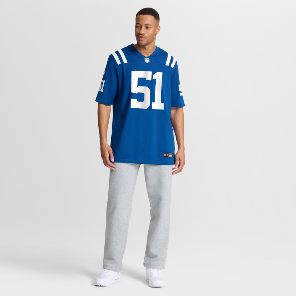 Indianapolis Colts Merch - Men's Royal Game Jersey 1 - Unicasport Indianapolis Colts Merch - Men's Royal Game Jersey