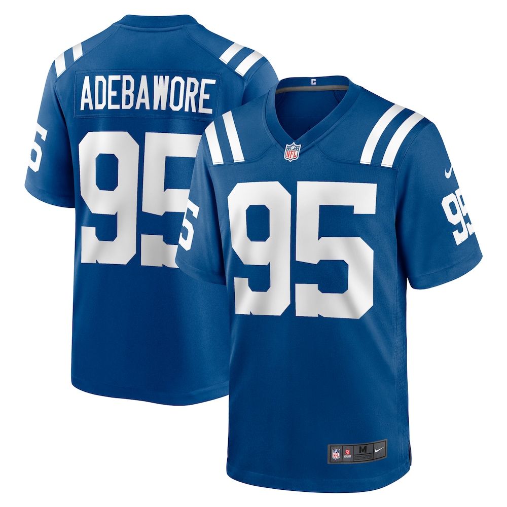 Indianapolis Colts Merch - Men's Adetomiwa Adebawore Royal Team Game Jersey 1 - Unicasport Indianapolis Colts Merch - Men's Adetomiwa Adebawore Royal Team Game Jersey