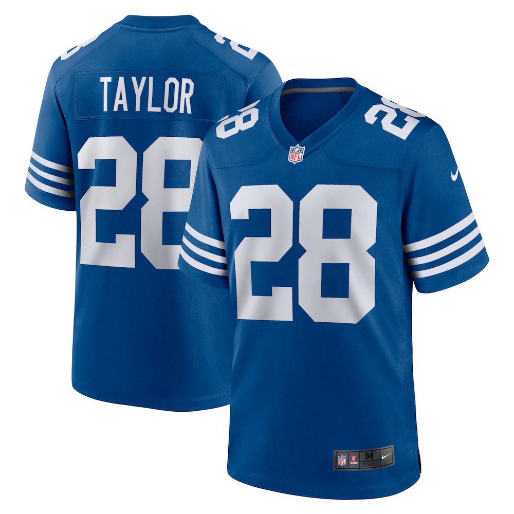 Indianapolis Colts Merch - Men's Jonathan Taylor Royal Alternate Game Jersey - Best Presents For Football Fans 1 - Unicasport Indianapolis Colts Merch - Men's Jonathan Taylor Royal Alternate Game Jersey - Best Presents For Football Fans