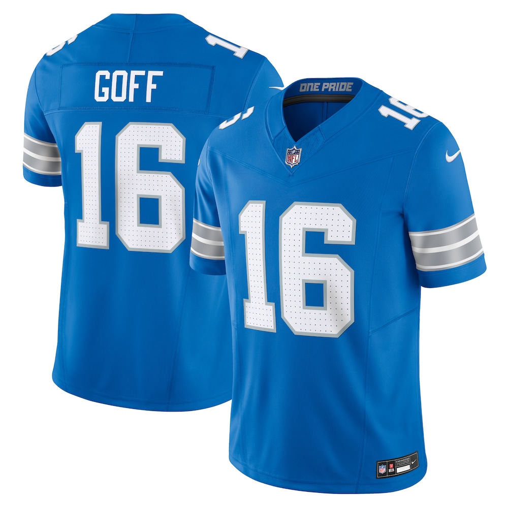 Detroit Lions Merch - Men's Jared Goff Vapor F.U.S.E. Limited Jersey, Blue 1 - Unicasport Detroit Lions Merch - Men's Jared Goff Vapor F.U.S.E. Limited Jersey, Blue