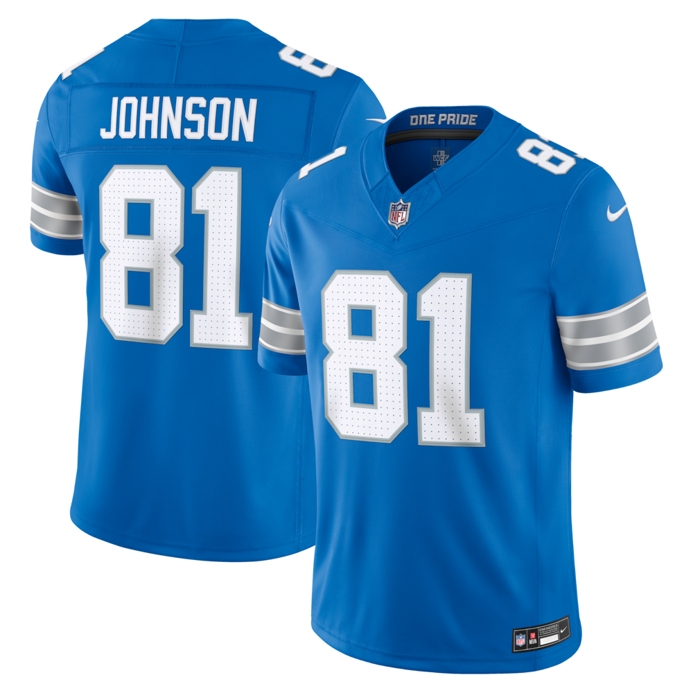 Detroit Lions Merch - Men's Calvin Johnson Vapor F.U.S.E. Stitched Retired Limited Jersey, Blues For Men 1 - Unicasport Detroit Lions Merch - Men's Calvin Johnson Vapor F.U.S.E. Stitched Retired Limited Jersey, Blues For Men