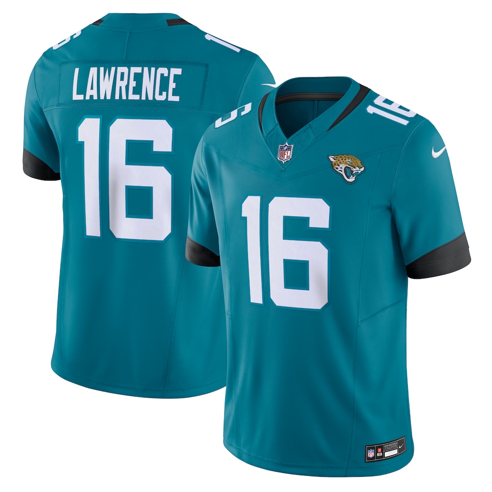 Jacksonville Jaguars Merch - Men's Trevor Lawrence Teal Vapor F.U.S.E. Limited Jersey 1 - Unicasport Jacksonville Jaguars Merch - Men's Trevor Lawrence Teal Vapor F.U.S.E. Limited Jersey