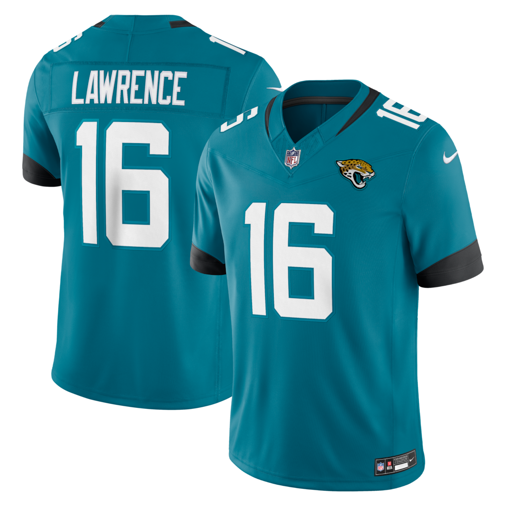 Jacksonville Jaguars Merch - Men's Trevor Lawrence Teal Team Vapor F.U.S.E. Stitched Limited Jersey 1 - Unicasport Jacksonville Jaguars Merch - Men's Trevor Lawrence Teal Team Vapor F.U.S.E. Stitched Limited Jersey