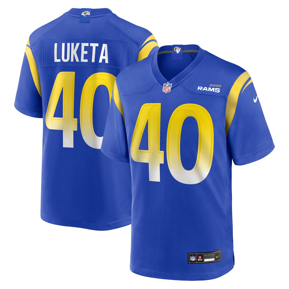 Los Angeles Rams Merch - Men's Jesse Luketa Royal Team Game Jersey - Best Birthday Gift For Football Lovers 1 - Unicasport Los Angeles Rams Merch - Men's Jesse Luketa Royal Team Game Jersey - Best Birthday Gift For Football Lovers