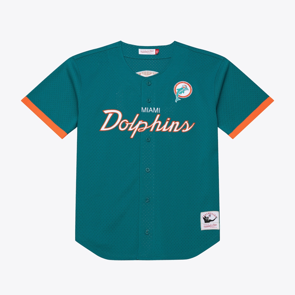 Miami Dolphins Merch - Men's Aqua Head Coach Mesh Full-Button Fashion Jersey - Good Gifts For Football Fans 1 - Unicasport Miami Dolphins Merch - Men's Aqua Head Coach Mesh Full-Button Fashion Jersey - Good Gifts For Football Fans
