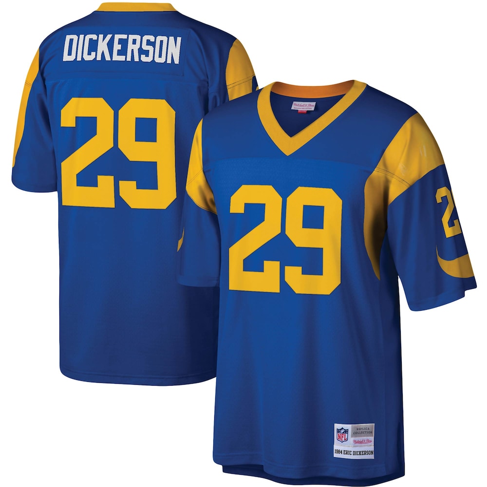 Los Angeles Rams Merch - Men's Eric Dickerson Royal Legacy Replica Jersey - American Football Gift Ideas 1 - Unicasport Los Angeles Rams Merch - Men's Eric Dickerson Royal Legacy Replica Jersey - American Football Gift Ideas