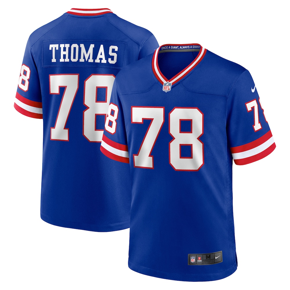 New York Giants Merch - Men's Andrew Thomas Royal Alternate Game Jersey 1 - Unicasport New York Giants Merch - Men's Andrew Thomas Royal Alternate Game Jersey