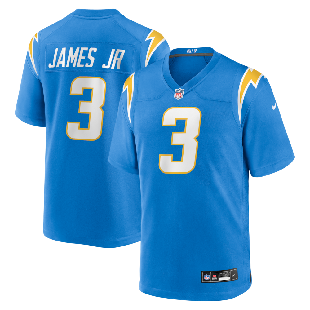 Los Angeles Chargers Merch - Men's Derwin James Jr. Powder Game Jersey, Blue 1 - Unicasport Los Angeles Chargers Merch - Men's Derwin James Jr. Powder Game Jersey, Blue