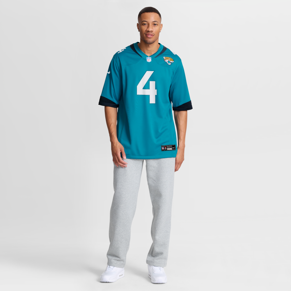 Jacksonville Jaguars Merch - Men's Tank Bigsby Teal Game Jersey 1 - Unicasport Jacksonville Jaguars Merch - Men's Tank Bigsby Teal Game Jersey