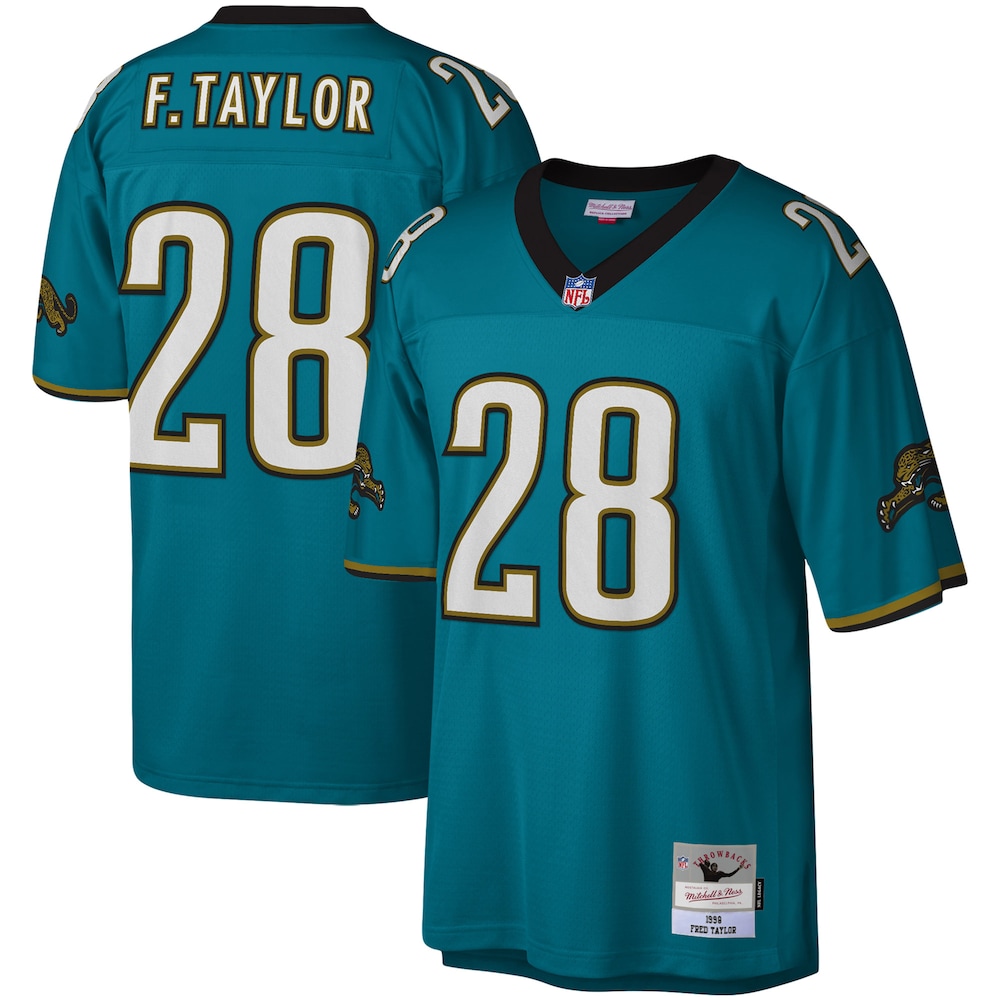 Jacksonville Jaguars Merch - Men's Fred Taylor Teal Legacy Replica Jersey - Football Christmas Gift Ideas 1 - Unicasport Jacksonville Jaguars Merch - Men's Fred Taylor Teal Legacy Replica Jersey - Football Christmas Gift Ideas
