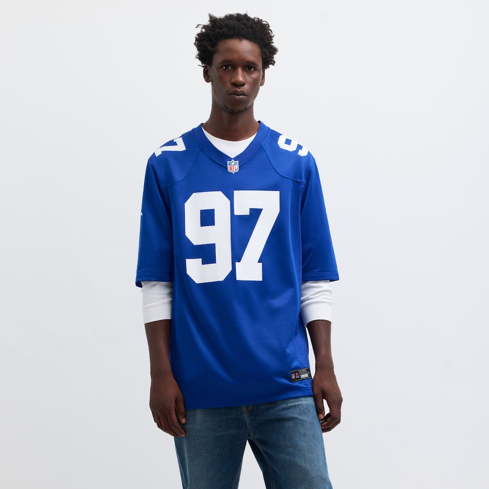 New York Giants Merch - Men's Dexter Lawrence II Royal Team Jersey 1 - Unicasport New York Giants Merch - Men's Dexter Lawrence II Royal Team Jersey