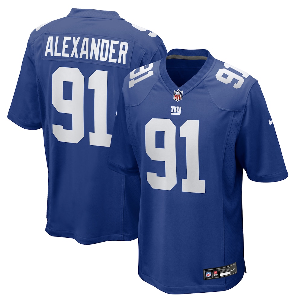 New York Giants Merch - Men's Darius Alexander Royal Team Game Jersey 1 - Unicasport New York Giants Merch - Men's Darius Alexander Royal Team Game Jersey