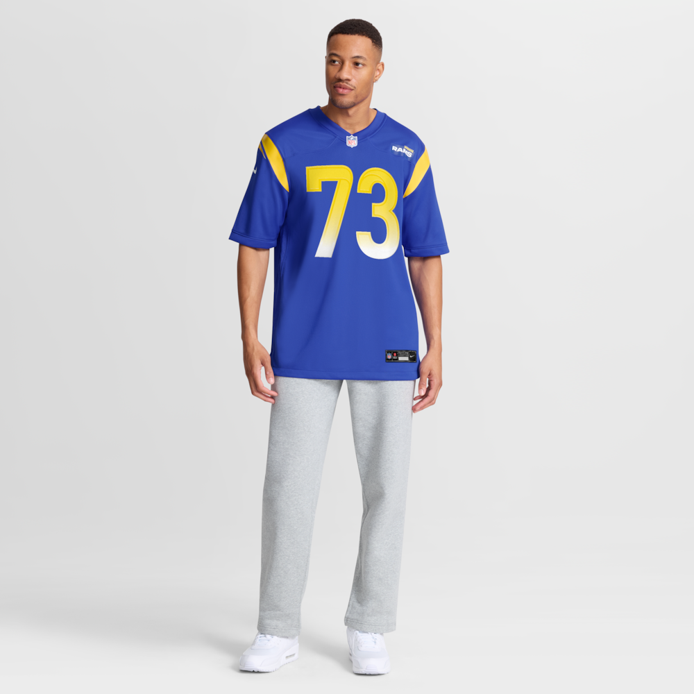 Los Angeles Rams Merch - Men's Steve Avila Royal Home Game Jersey 1 - Unicasport Los Angeles Rams Merch - Men's Steve Avila Royal Home Game Jersey