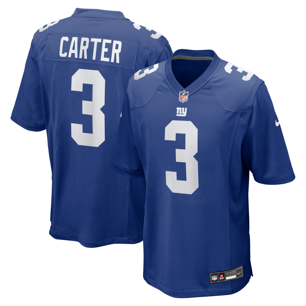 New York Giants Merch - Men's Abdul Carter Royal Team Game Jersey 1 - Unicasport New York Giants Merch - Men's Abdul Carter Royal Team Game Jersey