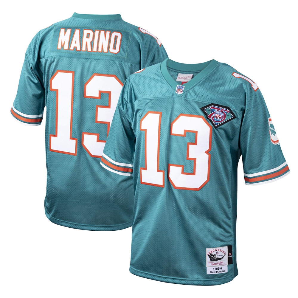Miami Dolphins Merch - Men's 1994 Dan Marino Aqua Authentic Throwback Retired Player Jersey 1 - Unicasport Miami Dolphins Merch - Men's 1994 Dan Marino Aqua Authentic Throwback Retired Player Jersey