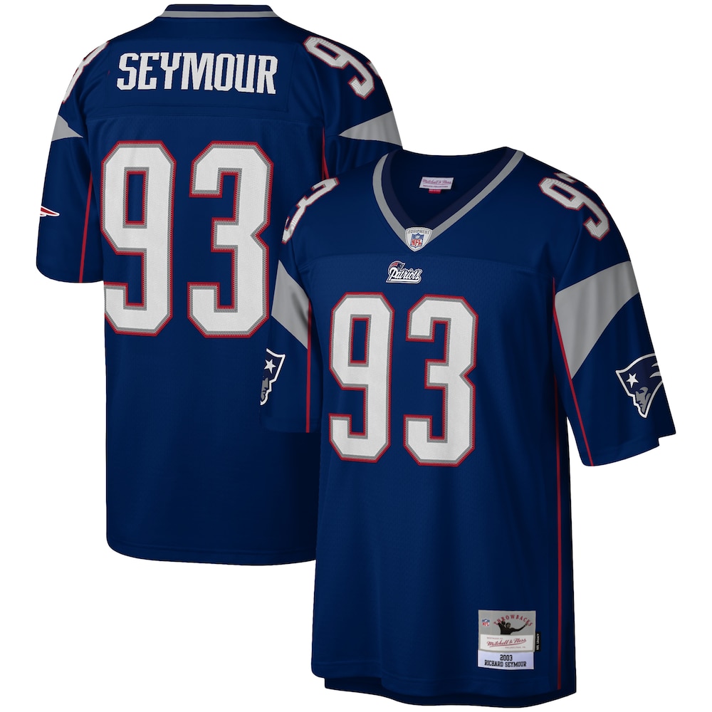 New England Patriots Merch - Men's Richard Seymour Legacy Replica Jersey, Navy - Football Christmas Gifts 1 - Unicasport New England Patriots Merch - Men's Richard Seymour Legacy Replica Jersey, Navy - Football Christmas Gifts
