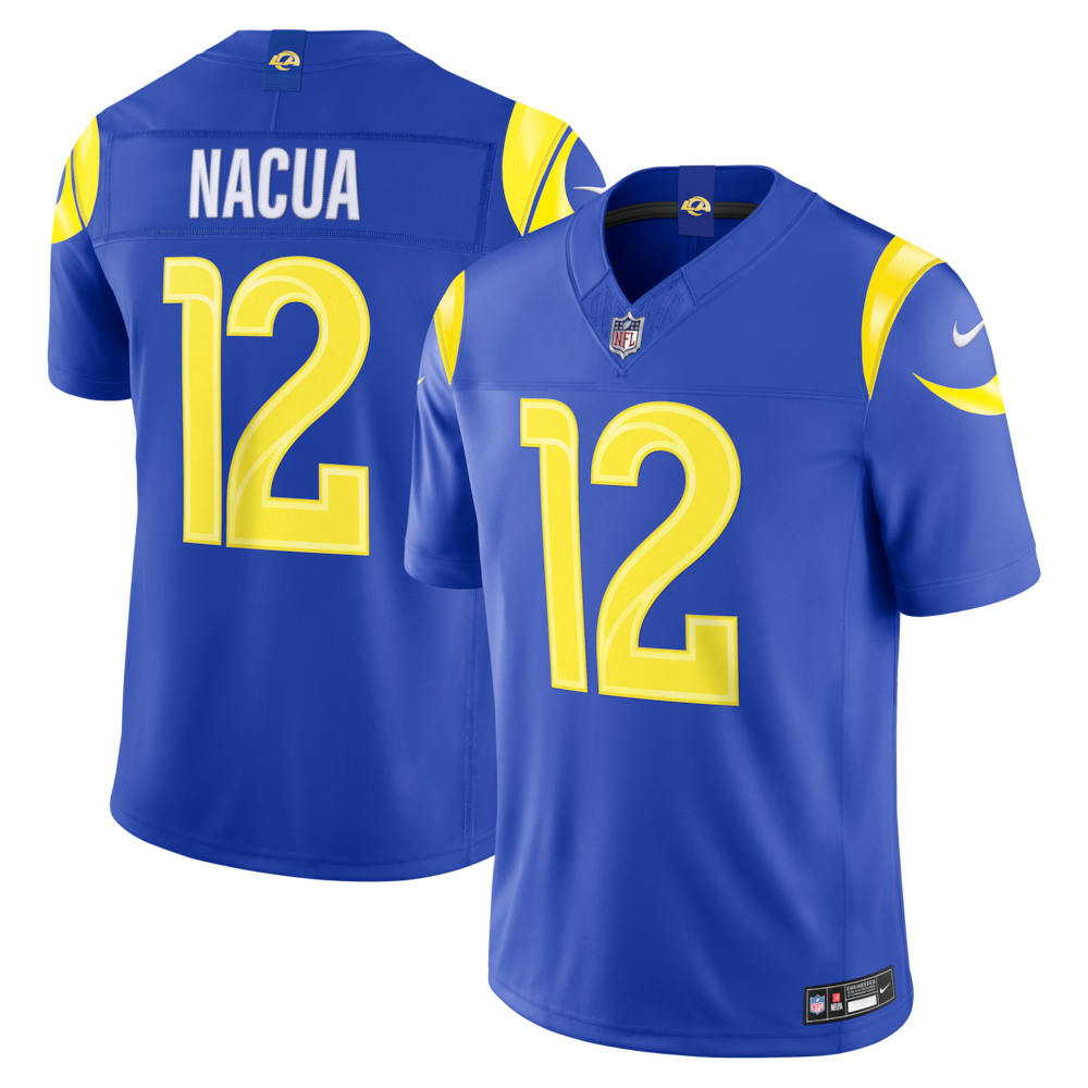 Los Angeles Rams Merch - Men's Puka Nacua Royal Team Vapor F.U.S.E. Stitched Limited Jersey 1 - Unicasport Los Angeles Rams Merch - Men's Puka Nacua Royal Team Vapor F.U.S.E. Stitched Limited Jersey