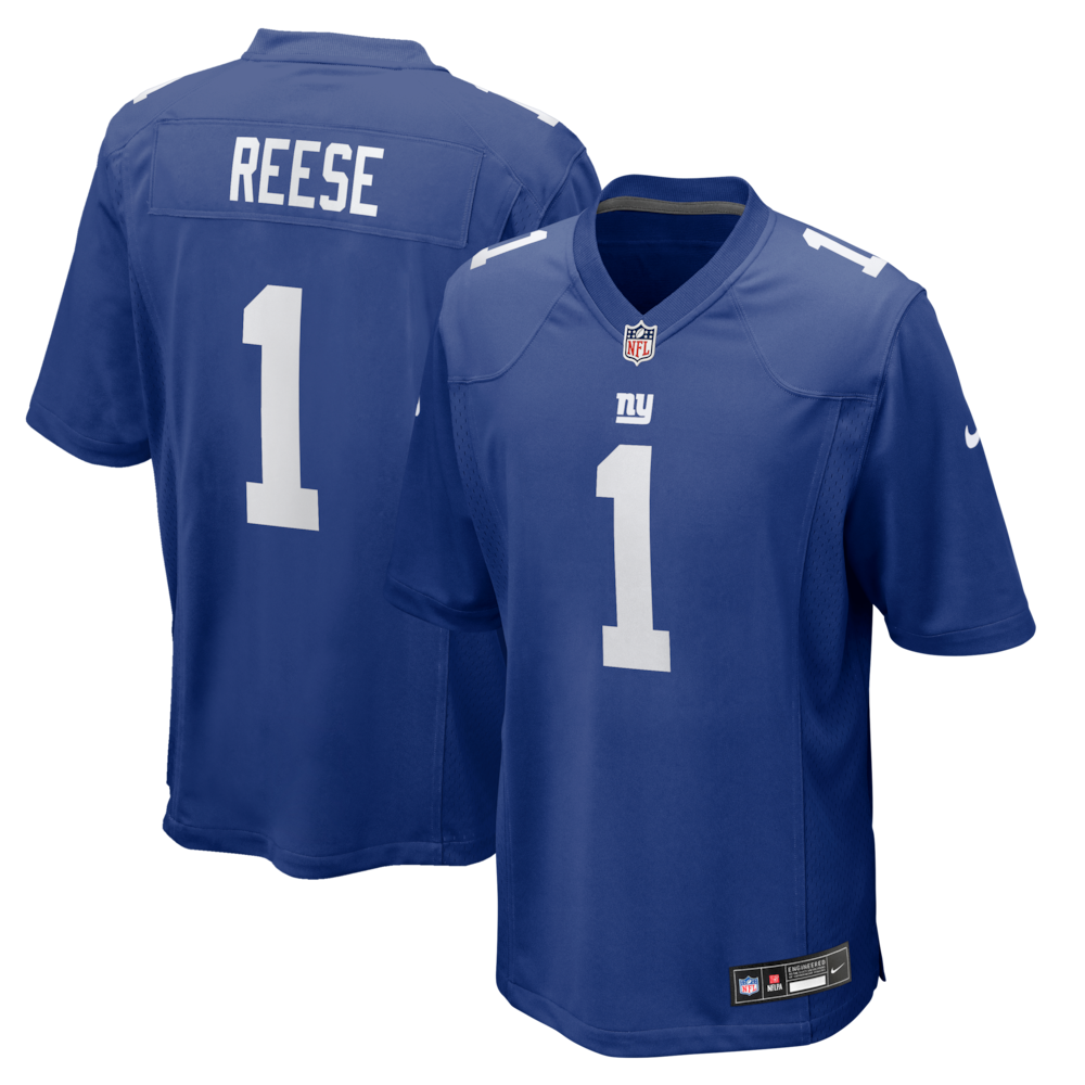 New York Giants Merch - Men's Arvell Reese Royal 2026 NFL Draft First Round Pick No. 5 Team Game Jersey For Adults 1 - Unicasport New York Giants Merch - Men's Arvell Reese Royal 2026 NFL Draft First Round Pick No. 5 Team Game Jersey For Adults