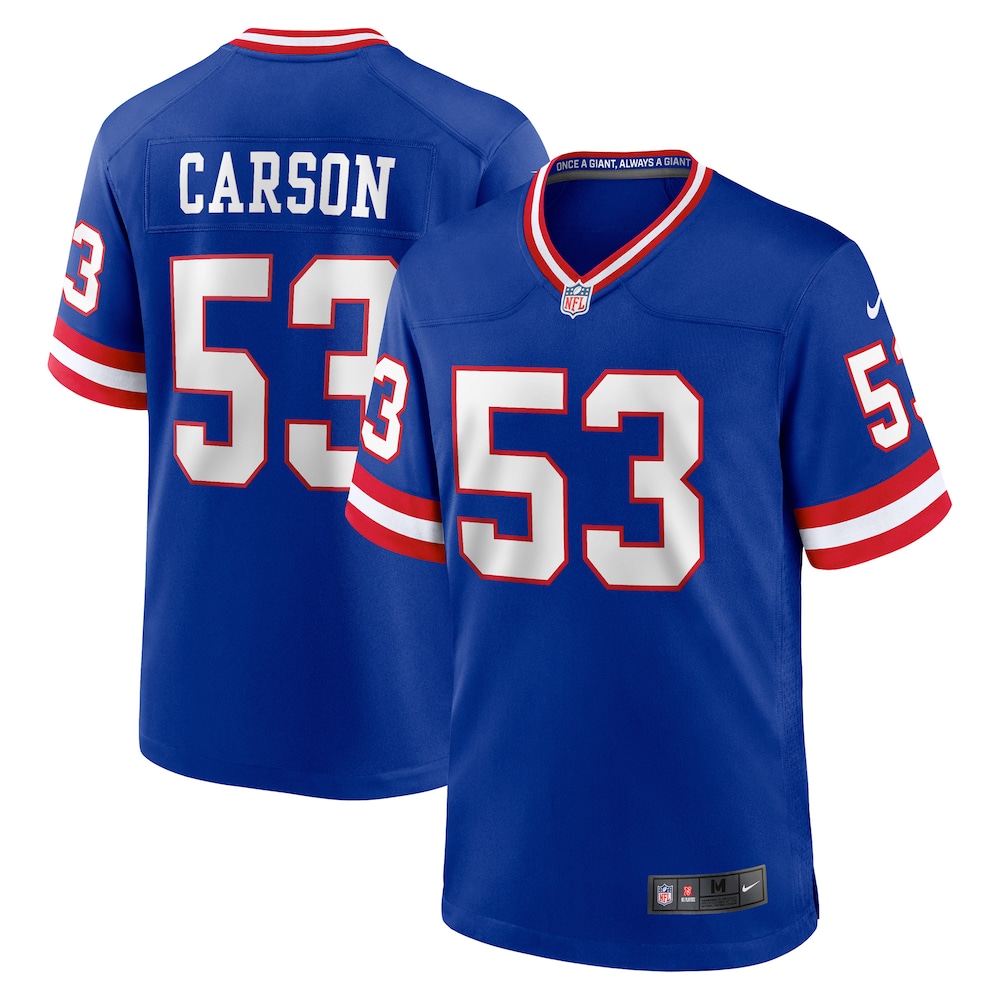 New York Giants Merch - Men's Harry Carson Royal Retired Player Alternate Game Jersey 1 - Unicasport New York Giants Merch - Men's Harry Carson Royal Retired Player Alternate Game Jersey