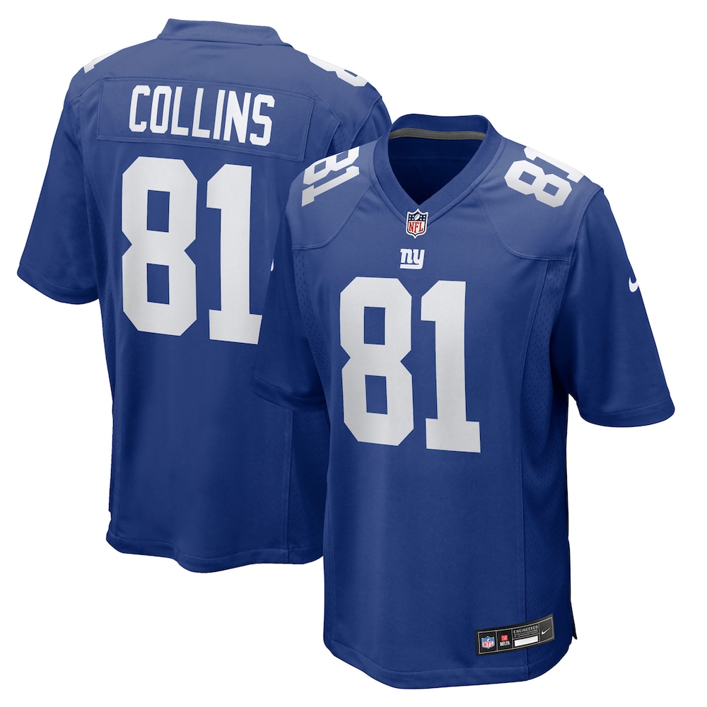 New York Giants Merch - Men's Beaux Collins Royal Team Game Jersey - Best Birthday Gift For Football Lovers 1 - Unicasport New York Giants Merch - Men's Beaux Collins Royal Team Game Jersey - Best Birthday Gift For Football Lovers