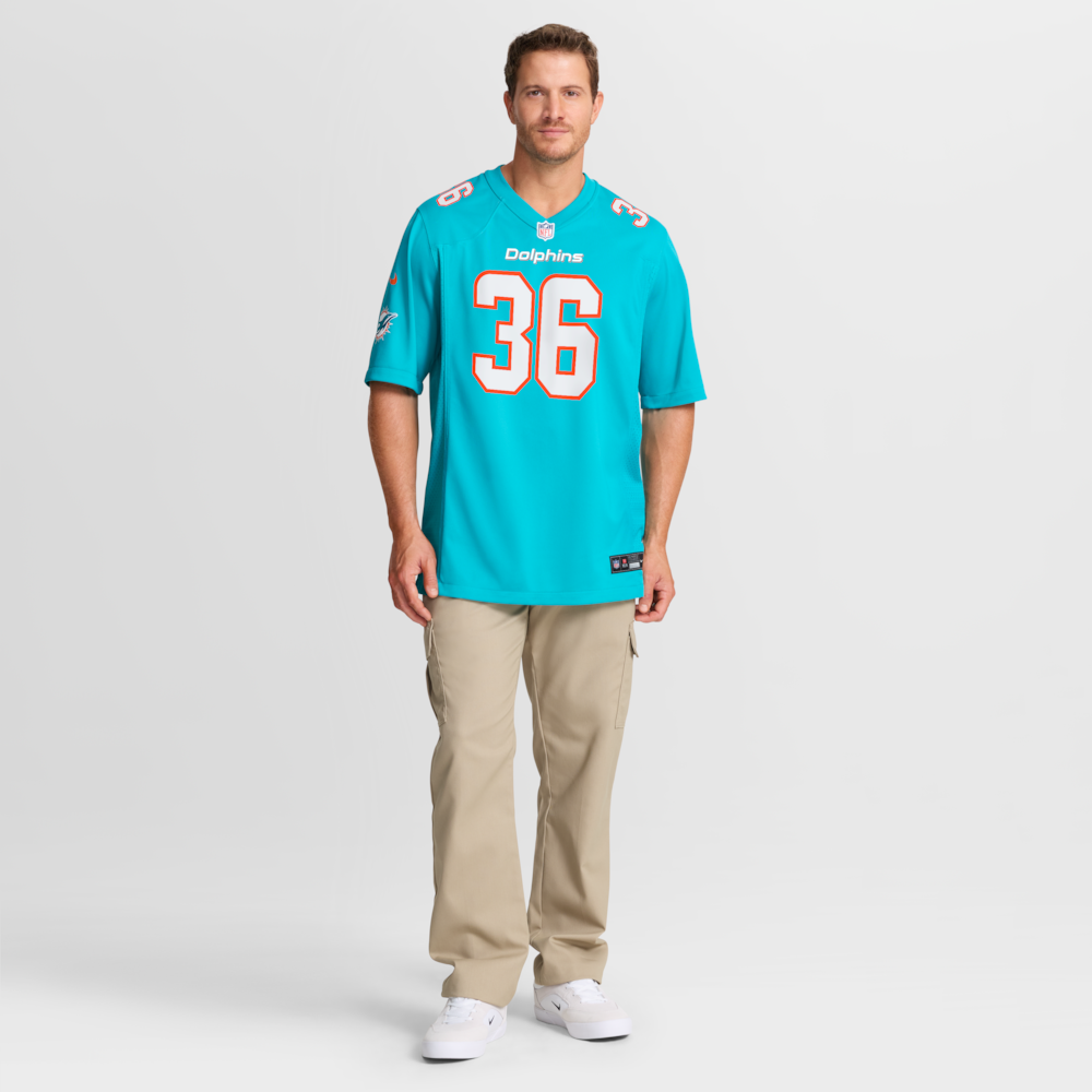 Miami Dolphins Merch - Men's Storm Duck Aqua Game Jersey - American Football Fan Gifts 1 - Unicasport Miami Dolphins Merch - Men's Storm Duck Aqua Game Jersey - American Football Fan Gifts