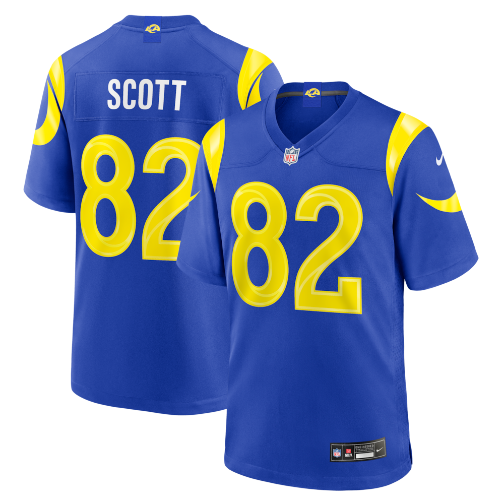 Los Angeles Rams Merch - Men's Tyler Scott Royal Team Game Jersey - Best Birthday Gift For Football Lovers 1 - Unicasport Los Angeles Rams Merch - Men's Tyler Scott Royal Team Game Jersey - Best Birthday Gift For Football Lovers