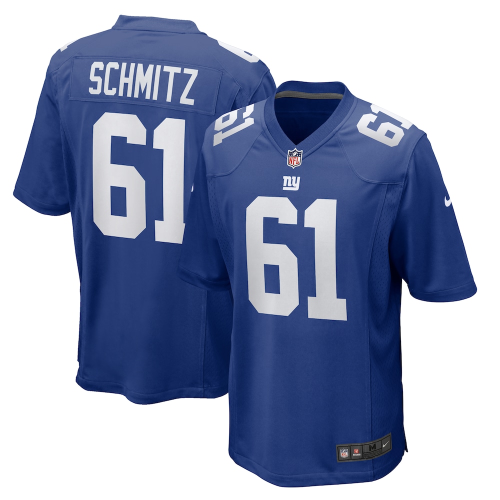 New York Giants Merch - Men's John Michael Schmitz Royal Team Game Jersey - Best Presents For Football Fans 1 - Unicasport New York Giants Merch - Men's John Michael Schmitz Royal Team Game Jersey - Best Presents For Football Fans