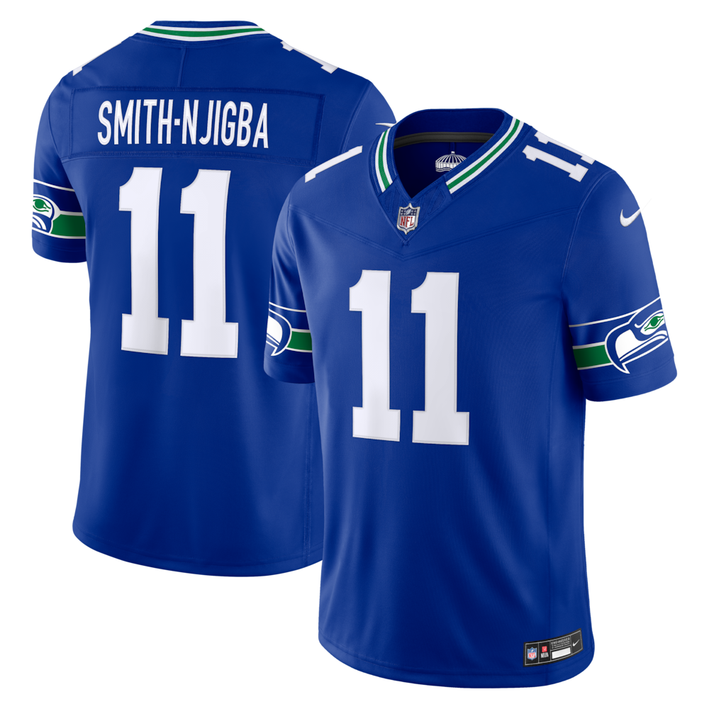 Seattle Seahawks Merch - Men's Jaxon Smith-Njigba Royal Alternate Vapor F.U.S.E. Stitched Limited Jersey 1 - Unicasport Seattle Seahawks Merch - Men's Jaxon Smith-Njigba Royal Alternate Vapor F.U.S.E. Stitched Limited Jersey