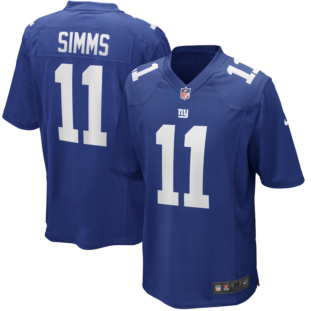 New York Giants Merch - Men's Phil Simms Royal Game Retired Player Jersey 1 - Unicasport New York Giants Merch - Men's Phil Simms Royal Game Retired Player Jersey