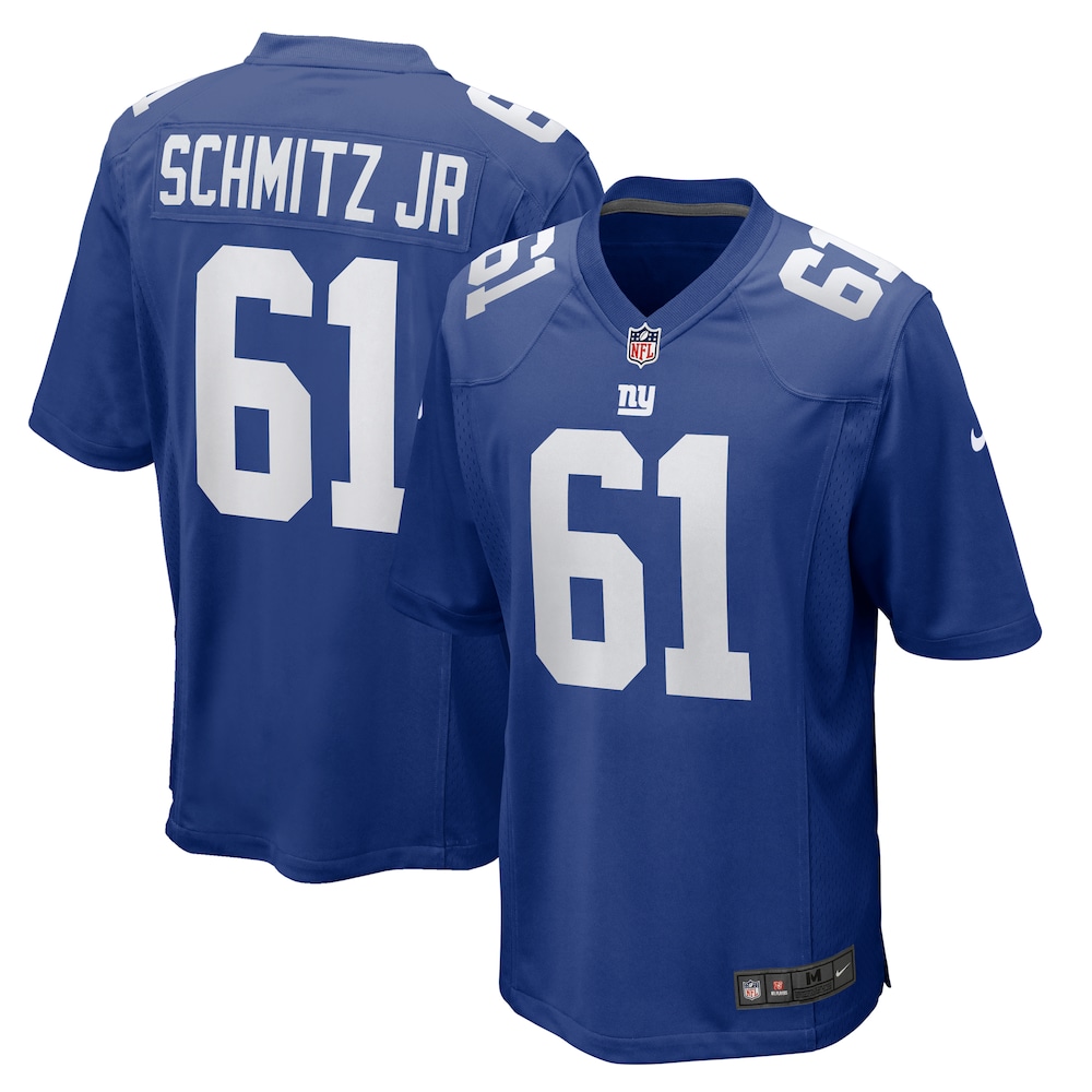 New York Giants Merch - Men's John Michael Schmitz Jr. Royal Team Game Jersey - Best Presents For Football Fans 1 - Unicasport New York Giants Merch - Men's John Michael Schmitz Jr. Royal Team Game Jersey - Best Presents For Football Fans