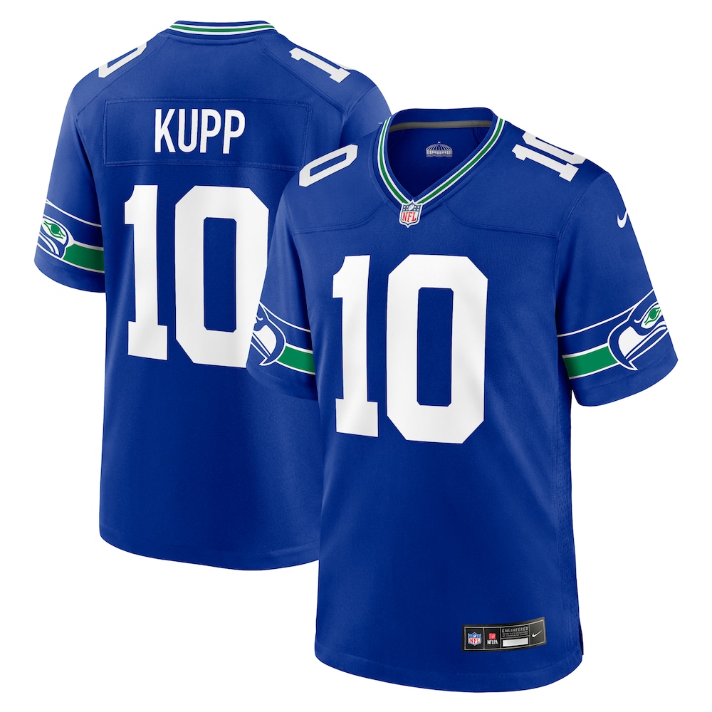 Seattle Seahawks Merch - Men's Cooper Kupp Royal Alternate Game Jersey 1 - Unicasport Seattle Seahawks Merch - Men's Cooper Kupp Royal Alternate Game Jersey
