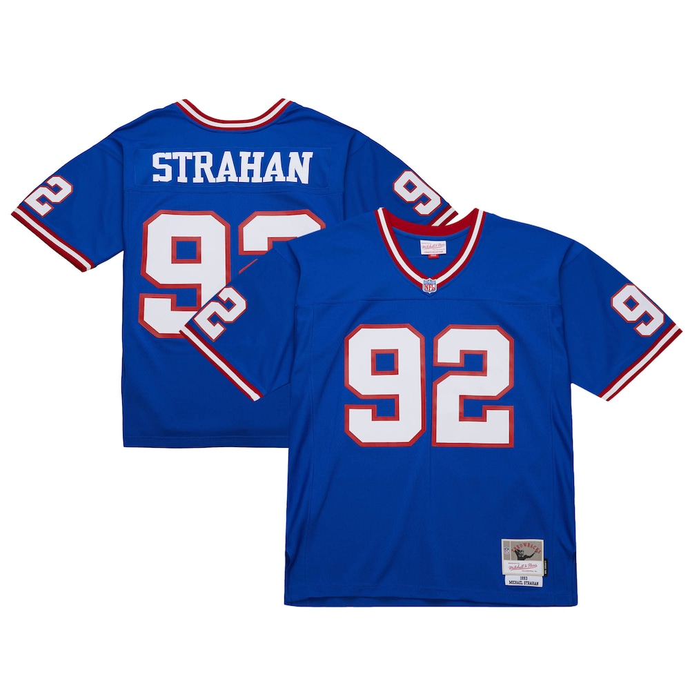 New York Giants Merch - Men's Michael Strahan Royal 1993 Legacy Replica Jersey - Football Gifts For Him 1 - Unicasport New York Giants Merch - Men's Michael Strahan Royal 1993 Legacy Replica Jersey - Football Gifts For Him