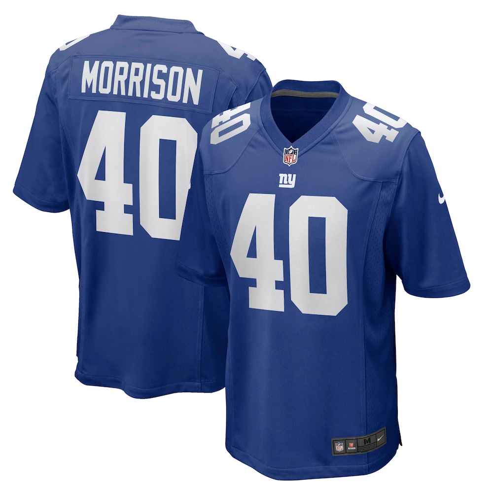 New York Giants Merch - Men's Joe Morrison Royal Retired Player Jersey 1 - Unicasport New York Giants Merch - Men's Joe Morrison Royal Retired Player Jersey