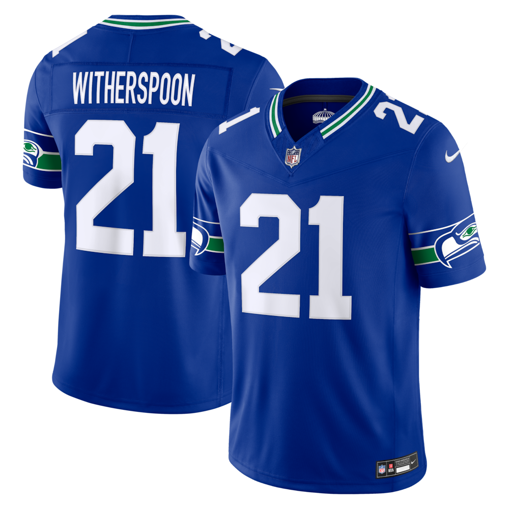 Seattle Seahawks Merch - Men's Devon Witherspoon Royal Alternate Vapor F.U.S.E. Stitched Limited Jersey - Football Gifts For Men 1 - Unicasport Seattle Seahawks Merch - Men's Devon Witherspoon Royal Alternate Vapor F.U.S.E. Stitched Limited Jersey - Football Gifts For Men