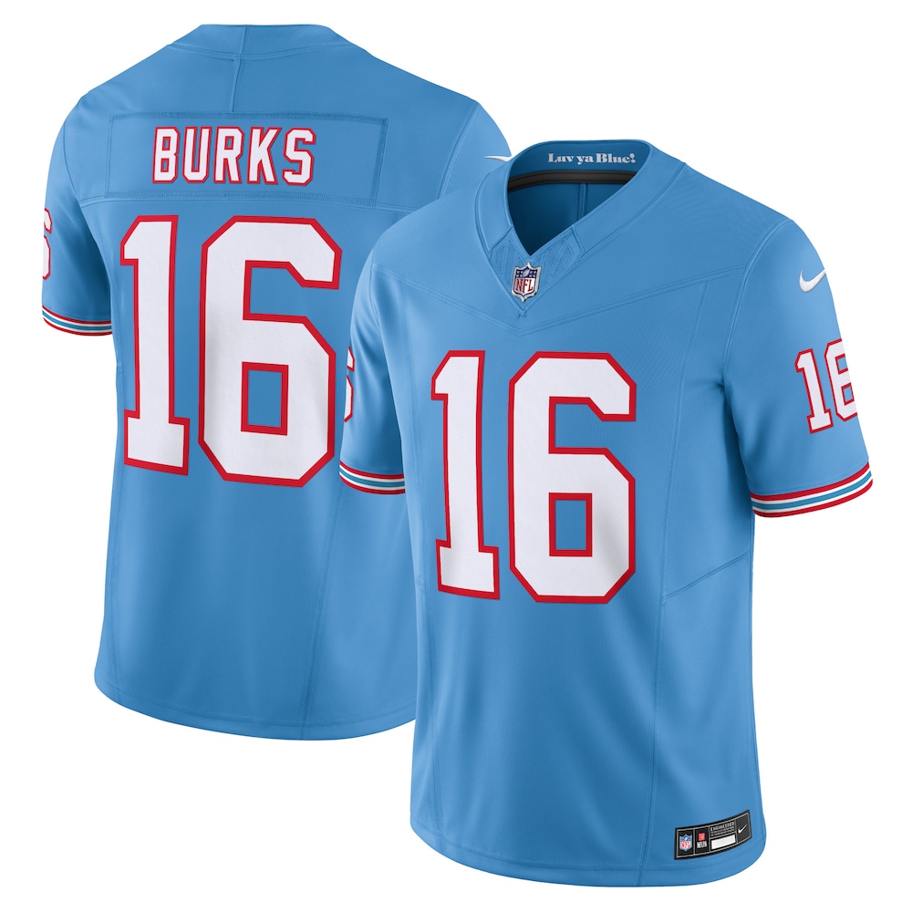 Tennessee Titans Merch - Men's Treylon Burks Light Vapor F.U.S.E. Limited Jersey, Blue  - Best Birthday Gift For Football Lovers
