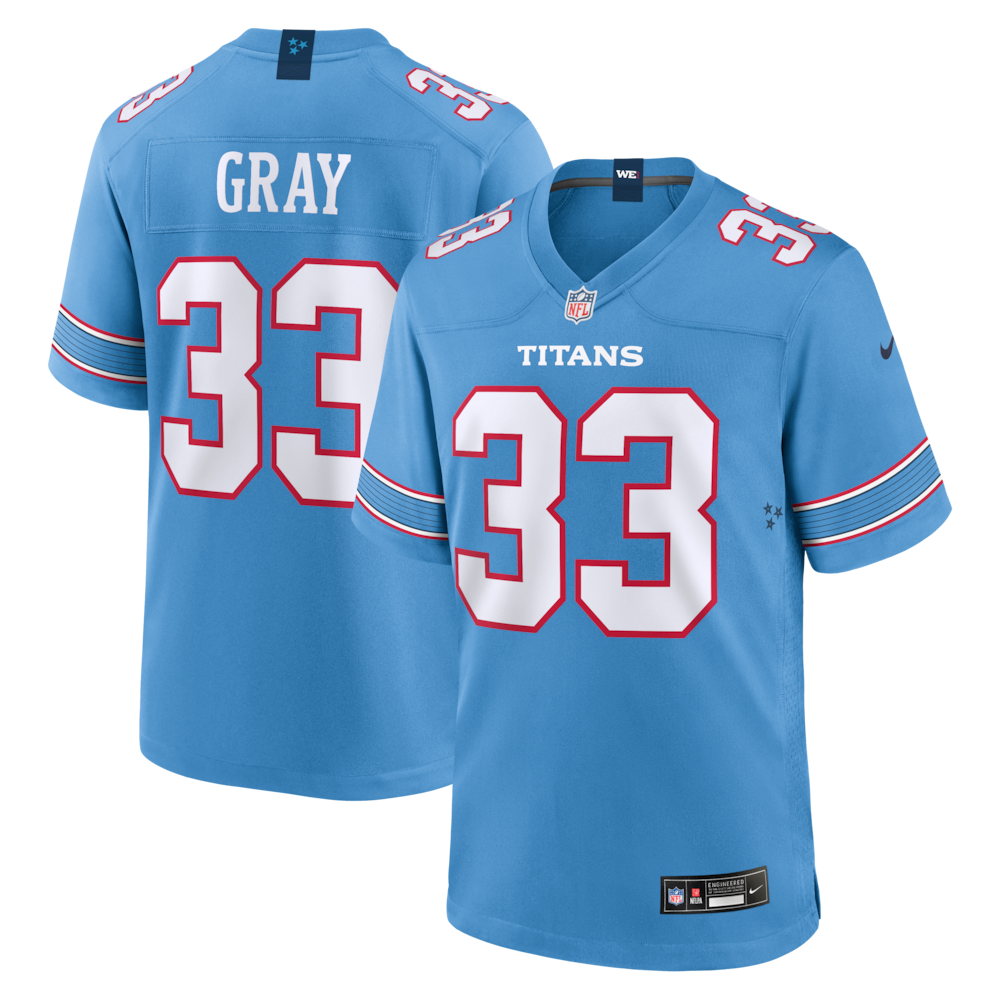 Tennessee Titans Merch - Men's Cedric Gray Light Game Jersey, Blue - Football Christmas Gifts 1 - Unicasport Tennessee Titans Merch - Men's Cedric Gray Light Game Jersey, Blue - Football Christmas Gifts