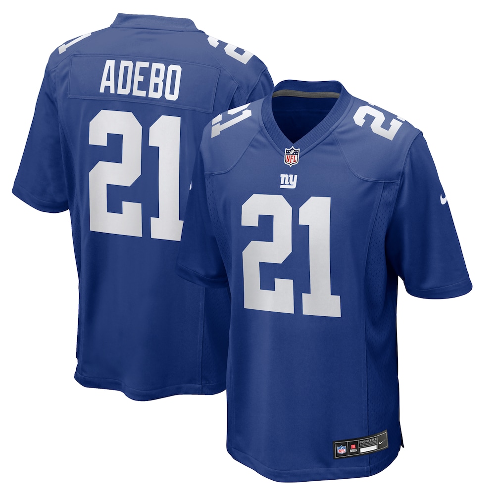 New York Giants Merch - Men's Paulson Adebo Royal Team Game Jersey - Football Christmas Gifts 1 - Unicasport New York Giants Merch - Men's Paulson Adebo Royal Team Game Jersey - Football Christmas Gifts